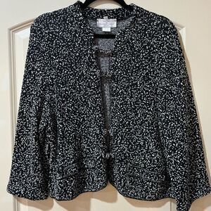 BRENDA FRENCH FOR FRENCH RAGS Button Up Blazer Black Women’s Size 5